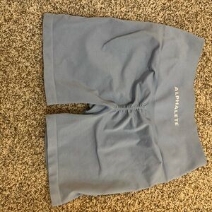 Alphalete Blue High-Waisted Shorts